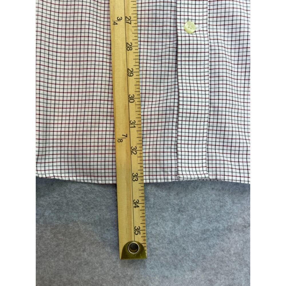 Eddie Bauer Shirt Men's XLT Checks Long Sleeve Button Down Preppy Wrinkle Free - Picture 8 of 9